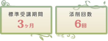 標準受講期間6カ月｜添削回数6回