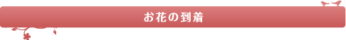 お花の到着後 自宅でレッスン